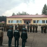 К проведению курса молодого бойца подключились представители управлений МЧС (13.08.2014, КИИ МЧС РБ, п.Юхновка).